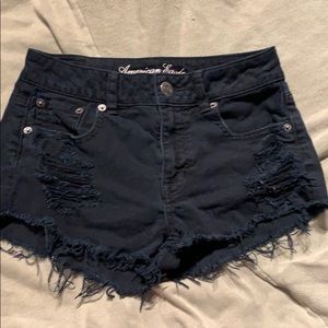 Black high waisted shorts